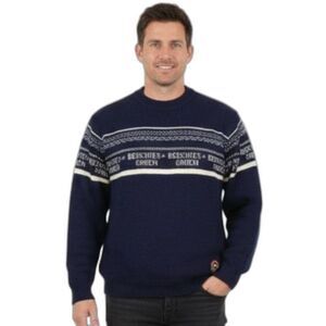 Rare Vintage Eisbär Written Out Berchtesgaden Wool Ski Nordic German Sweater XL